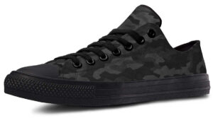 Tactical Black Camo Low-Top Sneakers - Urban Camouflage