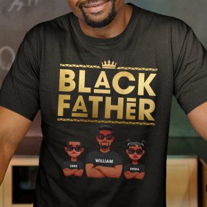 Black Father King Dope Dad - PersonalizedOne Size Shirt