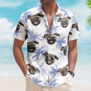 Funny Pet Face - Personalized Photo Hawaiian Shirt